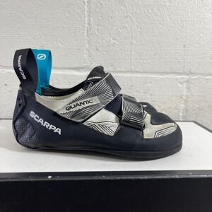 Scarpa Quantic‎ Gray Black Blue Rock Climbing Shoes Hook & Loop Women's 5 US